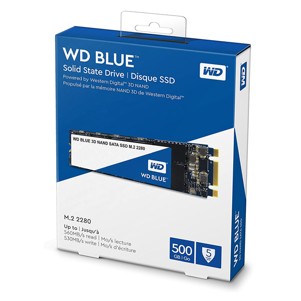 WESTERN DIGITAL - SSD BLUE 500GB M2 INT SATA3 3D (WDS500G2B0B)