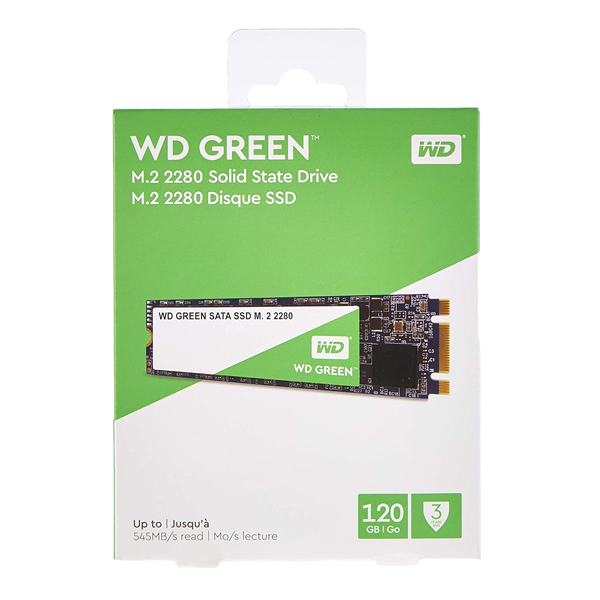 WESTERN DIGITAL - SSD GREEN 120GB M.2 INT SATA3 3D (WDS120G2G0B)