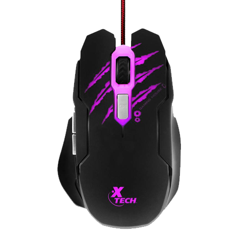 XTECH - MOUSE GAMING 6 BOTONES HASTA 3200DPI USB  (XTM-610)