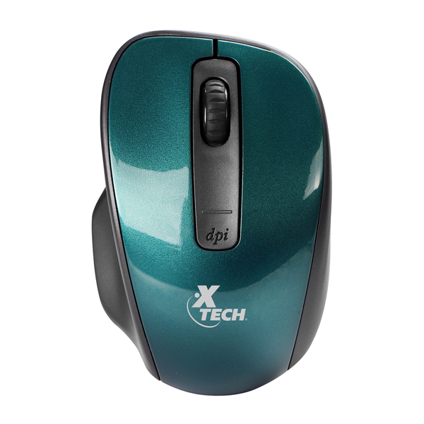 XTECH - MOUSE OPTICO INALAMBRICO 4 BOTONES VERDE (XTM-3209)