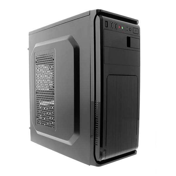 XTECH - XTECH GABINETE ATX/MICROATX FUENTE 600W USB2.0X2 NEGRO  (XTQ-209CL)