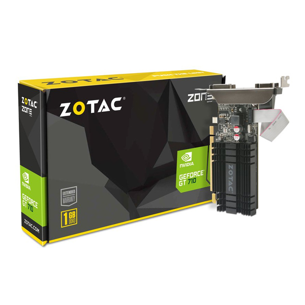 ZOTAC - GT710 1GB DDR3 VGA / HDMI / DVI PCI-E 2.0 (ZT-71301-20L)