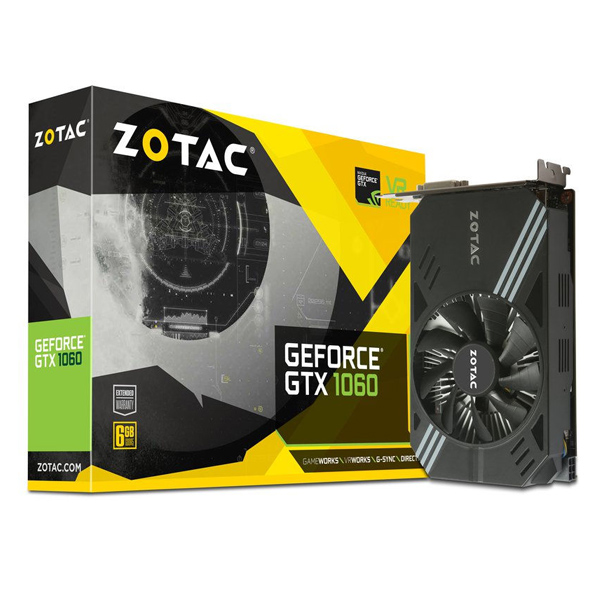 ZOTAC - GTX1060 MINI 6GB DDR5 HDMI / DVI / DP PCI-E 3.0 (ZT-P10600A-10L)