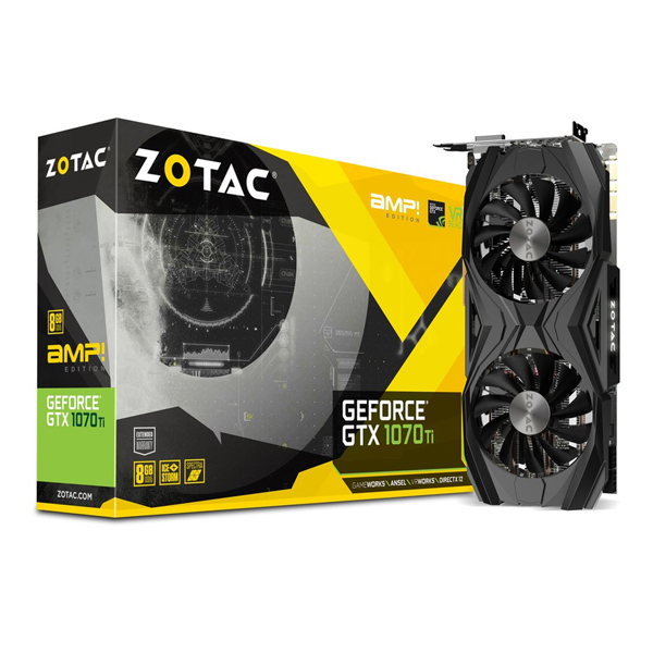 ZOTAC - TARJETA GRAFICA GEFORCE GTX 1070 TI AMP EDITION GEFORCE GTX 1070 8GB GDDR5 (ZT-P10710C-10P)